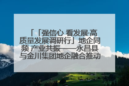 「强信心 看发展·高质量发展调研行」地企同频 产业共振——永昌县与金川集团地企融合推动重大项目建设