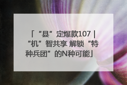 “县”定爆款107｜“机”智共享 解锁“特种兵团”的N种可能