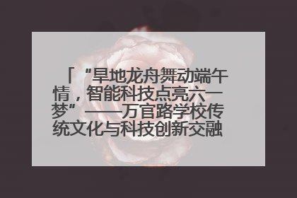 “旱地龙舟舞动端午情，智能科技点亮六一梦”——万官路学校传统文化与科技创新交融的精彩盛宴