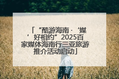 “酷游海南 ·‘媒’好相约”2025百家媒体海南行三亚旅游推介活动启动