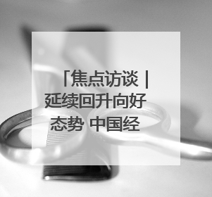 焦点访谈｜延续回升向好态势 中国经济展现韧性与活力