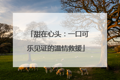 甜在心头：一口可乐见证的温情救援