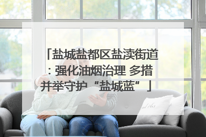 盐城盐都区盐渎街道：强化油烟治理 多措并举守护“盐城蓝”