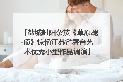 盐城射阳杂技《草原魂·顶》惊艳江苏省舞台艺术优秀小型作品调演
