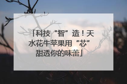 科技“智”造！天水花牛苹果用“芯”甜透你的味蕾