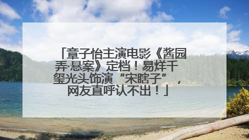 章子怡主演电影《酱园弄·悬案》定档！易烊千玺光头饰演“宋瞎子”，网友直呼认不出！