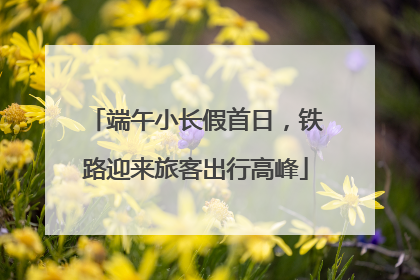 端午小长假首日，铁路迎来旅客出行高峰