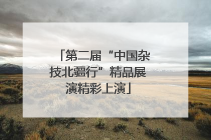 第二届“中国杂技北疆行”精品展演精彩上演
