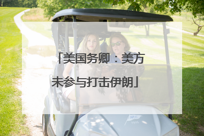 美国务卿：美方未参与打击伊朗