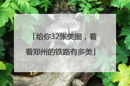 给你32张美图，看看郑州的铁路有多美
