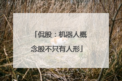 侃股：机器人概念股不只有人形