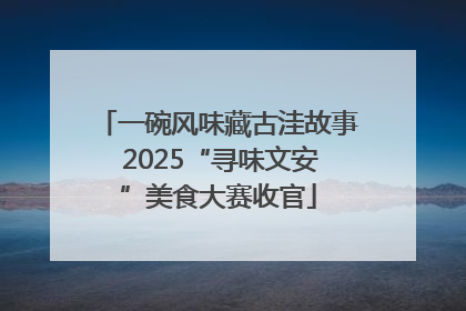 一碗风味藏古洼故事 2025“寻味文安”美食大赛收官