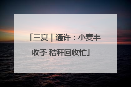 三夏｜通许：小麦丰收季 秸秆回收忙