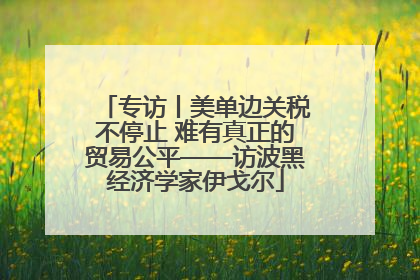 专访丨美单边关税不停止 难有真正的贸易公平——访波黑经济学家伊戈尔