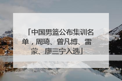 中国男篮公布集训名单，周琦、曾凡博、雷蒙、廖三宁入选