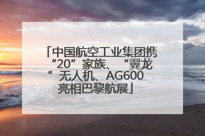 中国航空工业集团携“20”家族、“翼龙”无人机、AG600亮相巴黎航展
