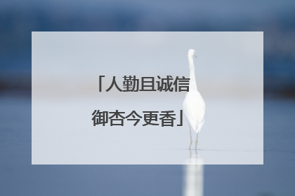 人勤且诚信 御杏今更香