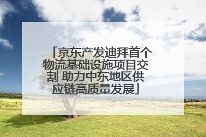 京东产发迪拜首个物流基础设施项目交割 助力中东地区供应链高质量发展