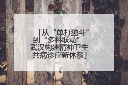 从“单打独斗”到“多科联动” 武汉构建精神卫生共病诊疗新体系
