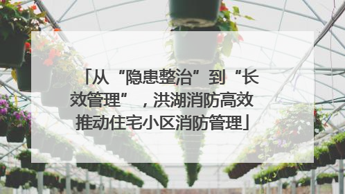 从“隐患整治”到“长效管理”，洪湖消防高效推动住宅小区消防管理