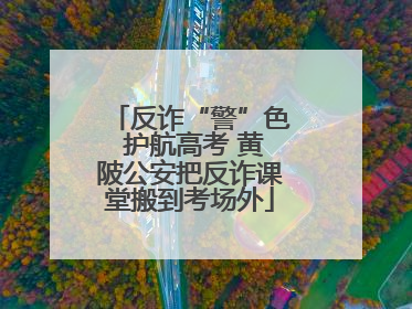 反诈“警”色 护航高考 黄陂公安把反诈课堂搬到考场外