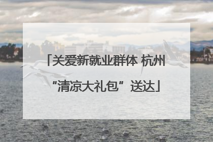 关爱新就业群体 杭州“清凉大礼包”送达