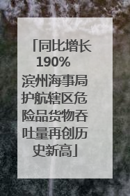 同比增长190% 滨州海事局护航辖区危险品货物吞吐量再创历史新高