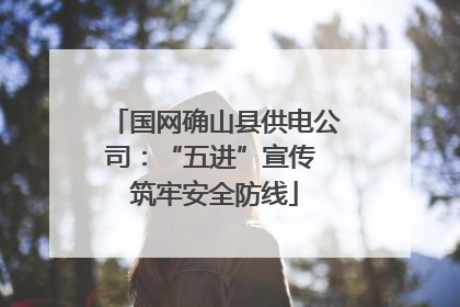 国网确山县供电公司：“五进”宣传 筑牢安全防线
