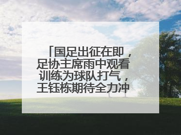 国足出征在即，足协主席雨中观看训练为球队打气，王钰栋期待全力冲击印尼队
