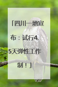 四川一地宣布：试行4.5天弹性工作制！