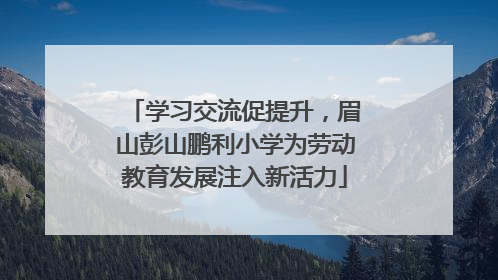 学习交流促提升，眉山彭山鹏利小学为劳动教育发展注入新活力