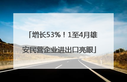 增长53%！1至4月雄安民营企业进出口亮眼
