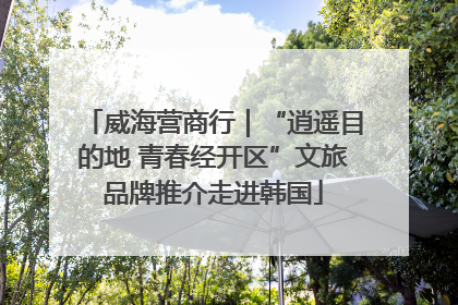 威海营商行｜“逍遥目的地 青春经开区”文旅品牌推介走进韩国