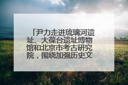 尹力走进琉璃河遗址、大葆台遗址博物馆和北京市考古研究院，围绕加强历史文化名城保护调研
