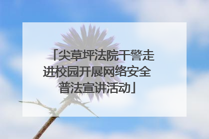 尖草坪法院干警走进校园开展网络安全普法宣讲活动