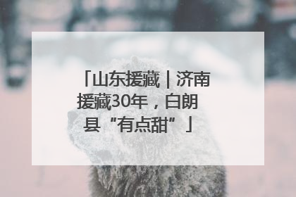 山东援藏｜济南援藏30年，白朗县“有点甜”