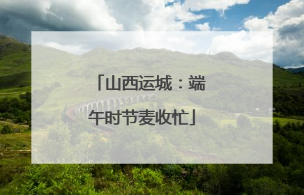山西运城：端午时节麦收忙