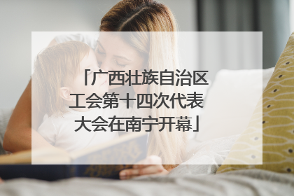 广西壮族自治区工会第十四次代表大会在南宁开幕