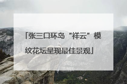 张三口环岛“祥云”模纹花坛呈现最佳景观