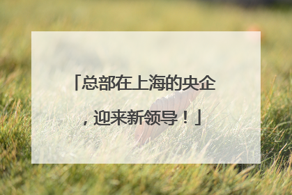 总部在上海的央企，迎来新领导！