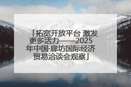 拓宽开放平台 激发更多活力——2025年中国·廊坊国际经济贸易洽谈会观察