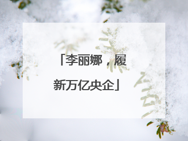 李丽娜，履新万亿央企