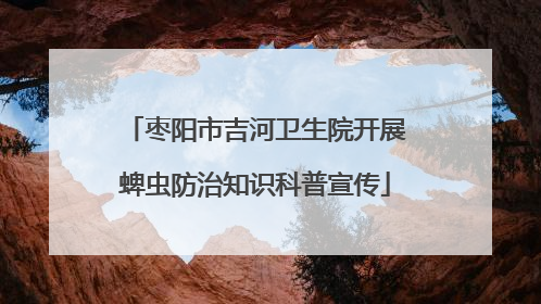 枣阳市吉河卫生院开展蜱虫防治知识科普宣传