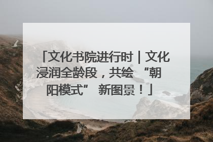 文化书院进行时｜文化浸润全龄段，共绘 “朝阳模式” 新图景！