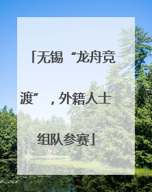 无锡“龙舟竞渡”，外籍人士组队参赛