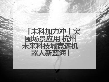 未科加力冲丨突围场景应用 杭州未来科技城竞逐机器人新蓝海
