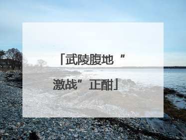 武陵腹地“激战”正酣