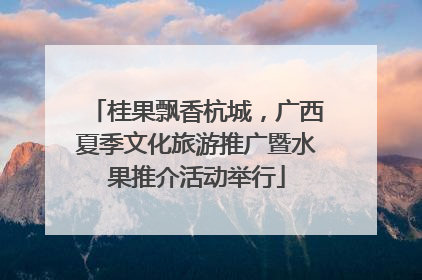 桂果飘香杭城，广西夏季文化旅游推广暨水果推介活动举行