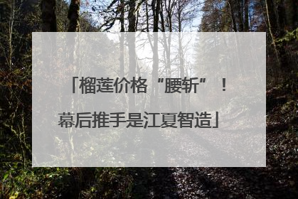 榴莲价格“腰斩”！幕后推手是江夏智造