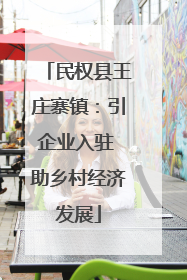 民权县王庄寨镇：引企业入驻 助乡村经济发展